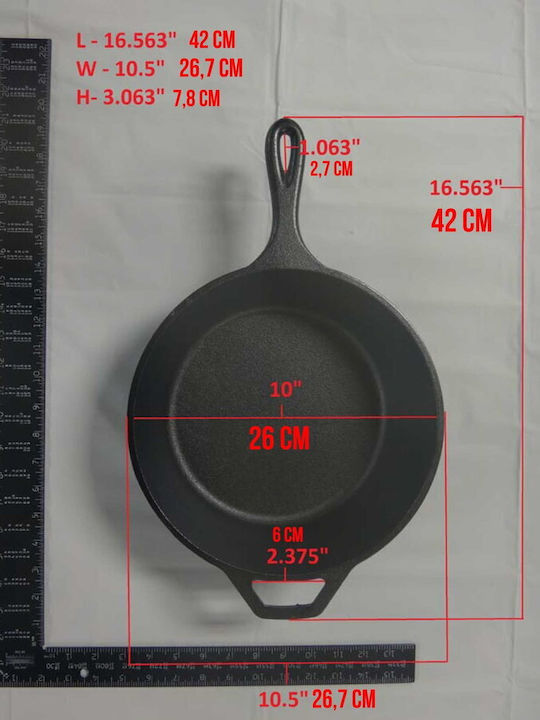 Lodge Τηγάνι από Μαντέμι 26cm