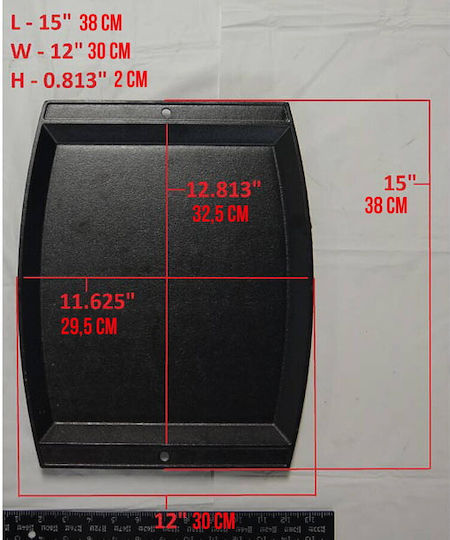 Lodge Non-Stick - Antiaderent Placă de copt Fontă 38x31cm