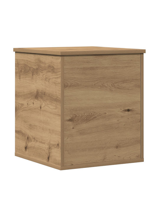 vidaXL Wooden Storage Box with Lid Brown 40x42x46cm 1pcs