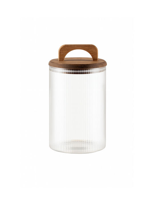 Galifas General Use Glass Jar with Airtight Lid Transparent 10x22cm 1 Piece
