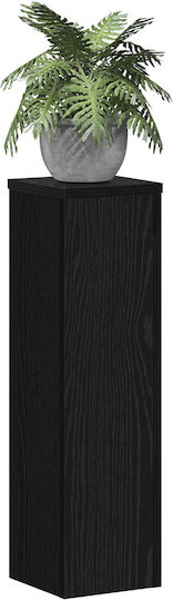 vidaXL Plants Pot Stands Wooden Black 17cmx17cmx60cmcm. 2pcs