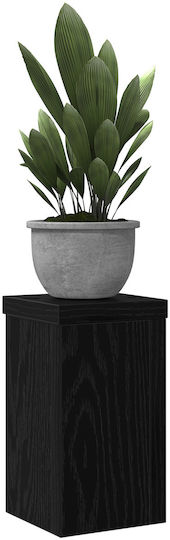 vidaXL Oak plant stakes set of Pot Stands Wooden Black 10cmx10cmx18cmcm. 2pcs