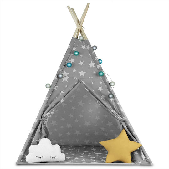 Cort De Joacă Stil Montessori "likesmart Fluffy Clouds 100" Ghirlandă Luminoasă Pentru Copii 2 Perne Geantă De Transport 120x120x165 Cm Gri Cort De Joacă Stil Montessori "likesmart Fluffy Clouds 100" Ghirlandă Luminoasă Pentru Copii 2 Perne Geantă De Transport 120x120x165 Cm Gri