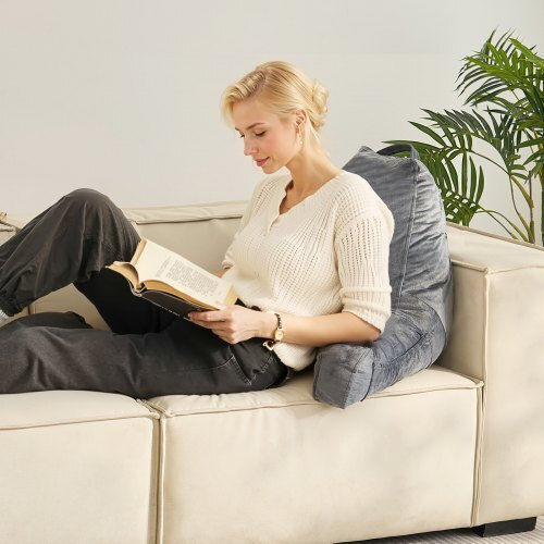 Vevor Μαξιλάρι Πλάτης με Memory Foam 15x18x10cm σε Γκρι χρώμα CGYDZSTANDARWEC2U001V0