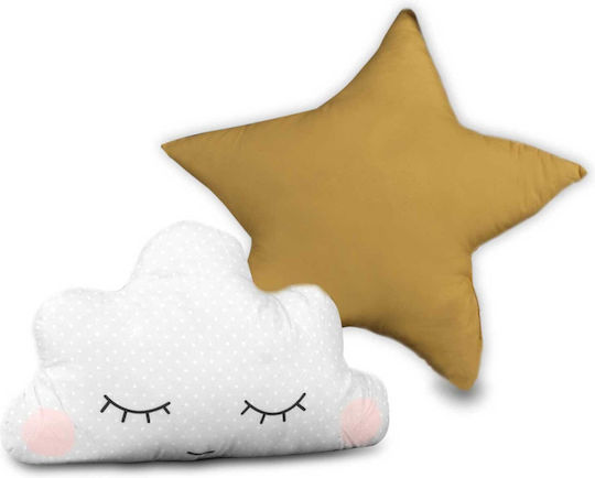 Montessori Style Play Tent "likesmart Fluffy Clouds 100" Kids Light Garland 2 Pillows Carry Bag 120x120x165 Cm Gray