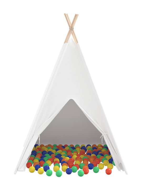 vidaXL Kids Indian Teepee Play Tent Orange