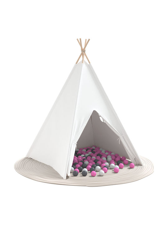 vidaXL Kids Play Tunnel White