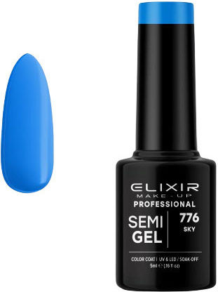 Elixir Semi Gel Halb-permanenter Nagellack 776 Sky 5ml 1Stück