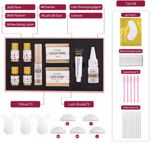 Lash Lift & Tint Kit for Eyelashes