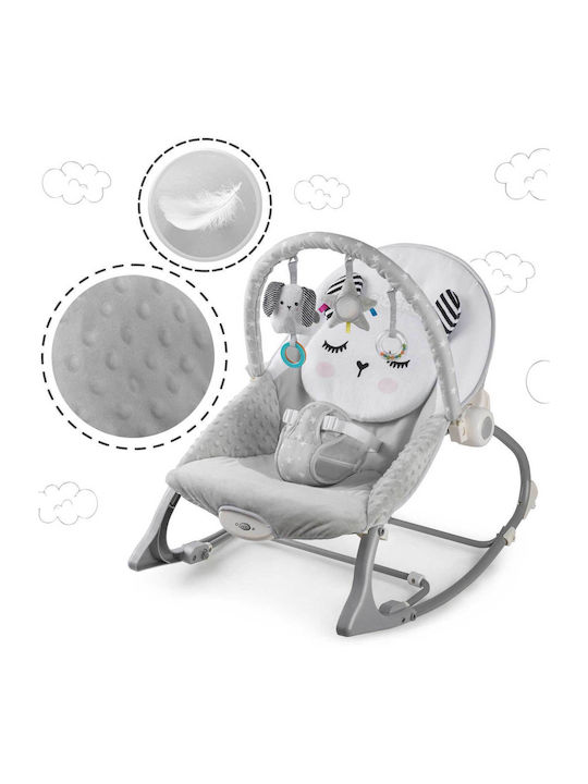 Electric Relax pentru Bebeluși Kitty Sleep cu Vibrații Gri pentru Copil până la 18kg