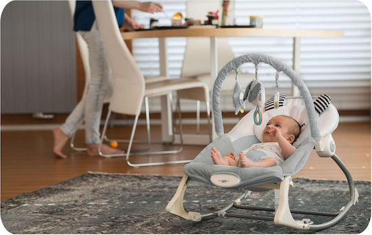 Ηλεκτρικό Relax Μωρού Kitty Sleep με Δόνηση Γκρι για Παιδί έως 18kg