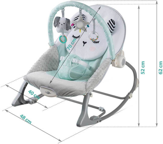 Electric Baby Relax Kitty Sleep with Vibration Green for Child up to 18kg