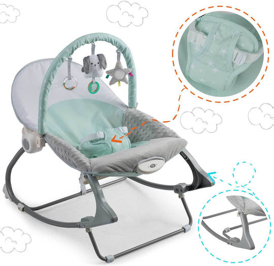 Electric Baby Relax Kitty Sleep with Vibration Green for Child up to 18kg