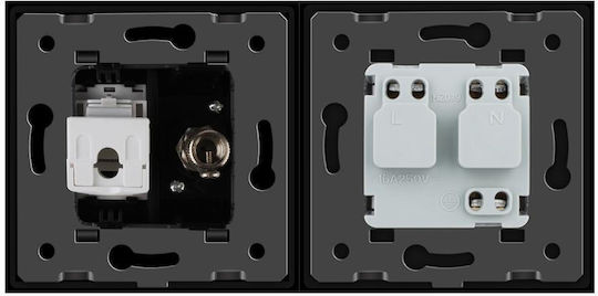 Livolo Power Socket Black 1pcs