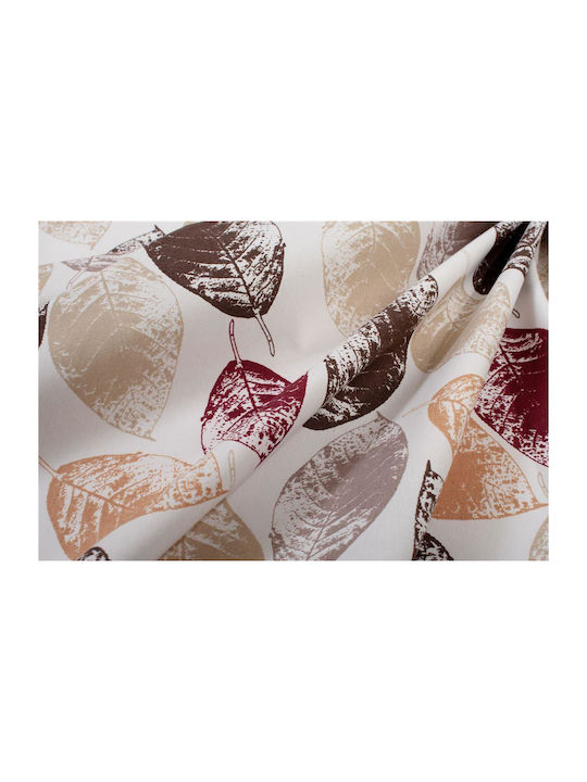 Dimcol Kariert Fleckabweisend Leaves 467 Brown 90x90cm