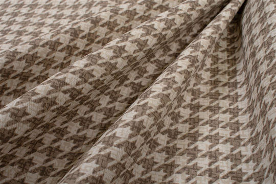 Dimcol Houndstooth 473 Αλέκιαστο Beige 180x300εκ.