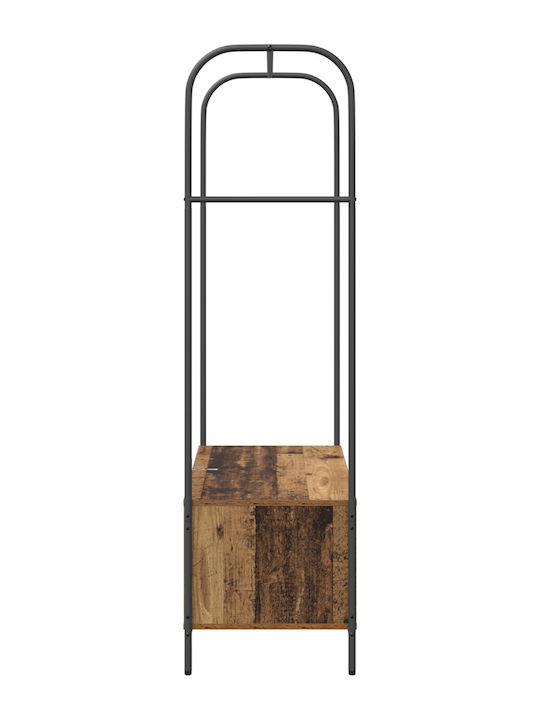 vidaXL Kleiderständer Braun 100x44x160cm