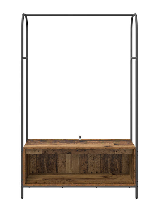 vidaXL Kleiderständer Braun 100x44x160cm