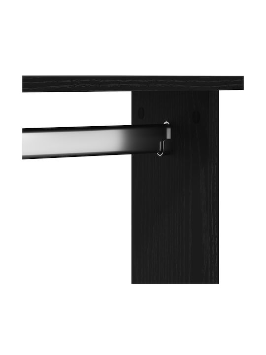 vidaXL Rollbar Kleiderständer Schwarz 102x38x110cm