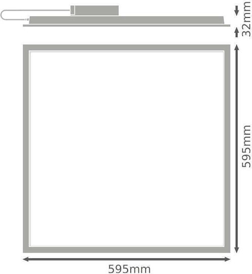 Ledvance Χωνευτό LED Panel 46W