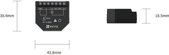 Ezviz Smart Switch 2 Καναλιών Wi-Fi 16A