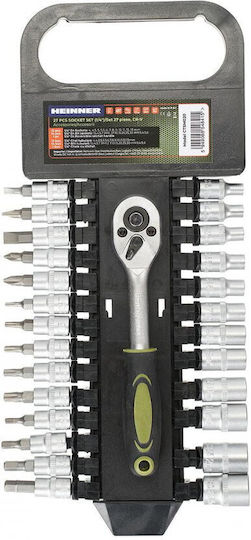 Hr Set 27 Pieces Cr-v 1/4"