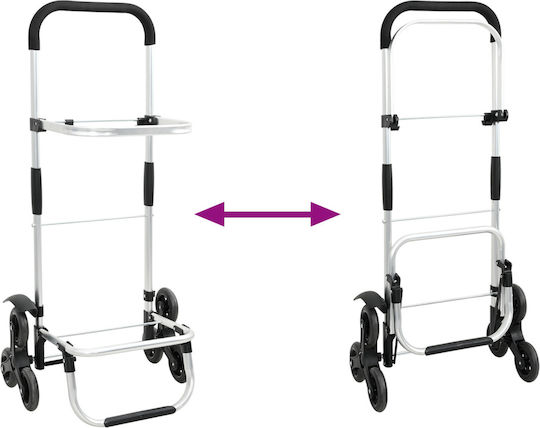 Shopping Trolley Black 47x39x101cm