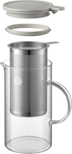 Buydeem Teapot with Filter Glass Transparent 800ml