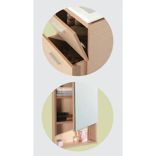 Pro Bagno Πάγκος χωρίς Νιπτήρα Γκρι Pro Bagno Πάγκος χωρίς Νιπτήρα Γκρι