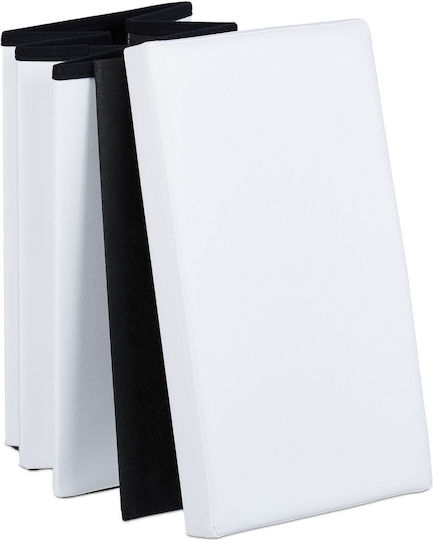 Relaxdays Storage Basket White 49x48.5x27cm 1pcs
