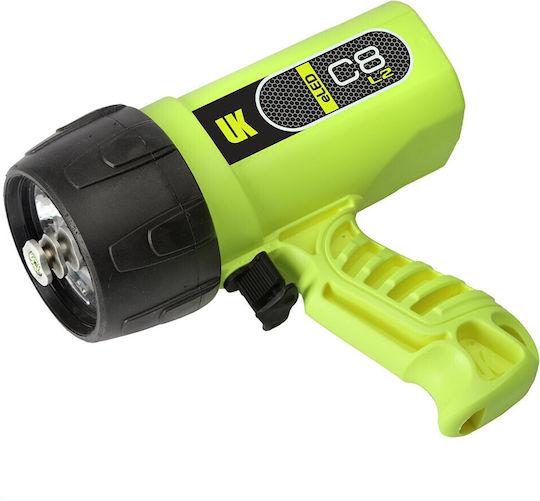 UK Kinetics Uk C8 Eled Tauch-Sicherheitsleuchte LED mit 400 Lumen für eine maximale Tiefe von bis zu 150 m 69044-Gelb