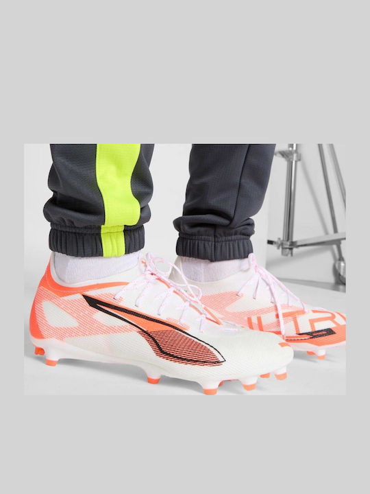 PUMA Ultra 5 Pro Football Shoes with Cleats White