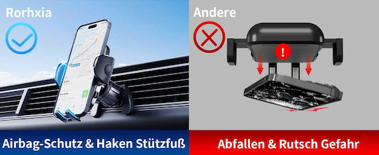 Samsung Car Mobile Mount 6.8" with Adjustable Hooks Black