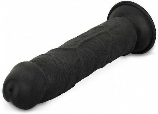Easytoys Ρεαλιστικό Dildo με Βεντούζα Μαύρο 17.5cm