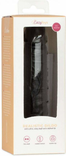 Easytoys Realistisches Dildo mit Hoden und Saugnapf Schwarz