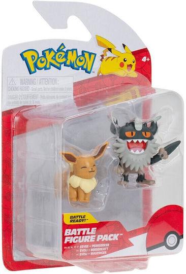 Pokemon Miniature Toy Perrserker & Eevee Pokemon for 4+ years old Years Old