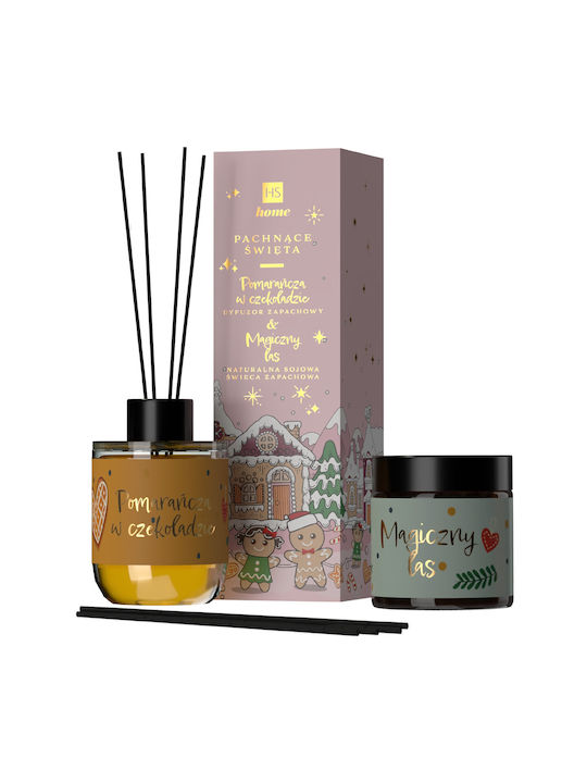 HiSkin Χριστουγεννιάτικο Σετ Diffuser με Άρωμα Κανέλα 80ml