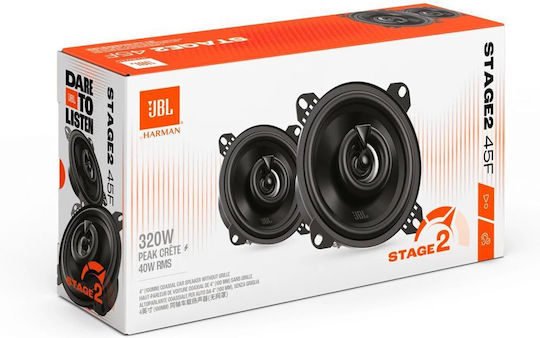 JBL STAGE2 45F Σετ Ηχεία Αυτοκινήτου Ομοαξονικά 4" με 40W RMS (2 Δρόμων)