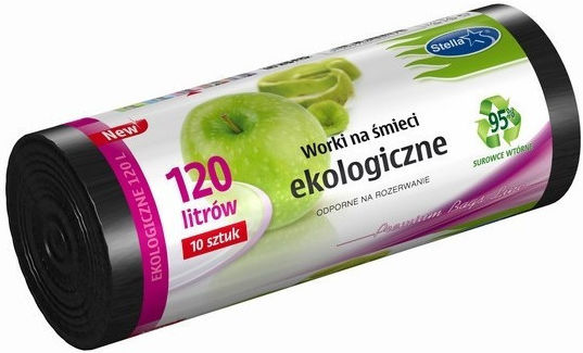 Stella Σακούλες Απορριμάτων για τον Κήπο Χωρητικότητας 120лт 10бр Черен