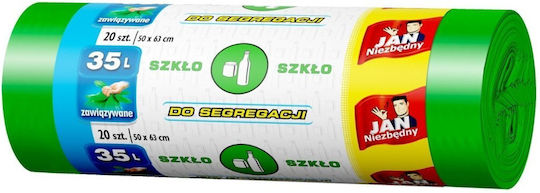 Sarantis Σακούλες Απορριμάτων Χωρητικότητας 35lt 20τμχ Πράσινες