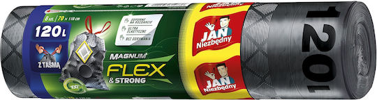 Jan Niezbędny Trash Bags for the Garden Capacity 120lt 70x110cm 8pcs Gray