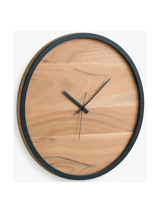 Polihome Adnan Wall Clock Wooden Beige Ø40cm
