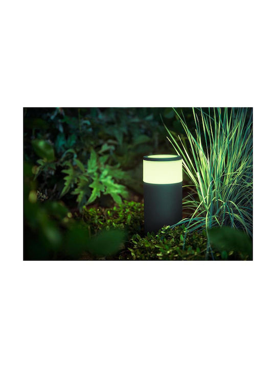 Philips Calla Φωτιστικό Κολωνάκι LED Εξωτερικού Χώρου 8W RGB IP65 Μαύρο