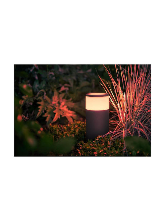 Philips Calla Φωτιστικό Κολωνάκι LED Εξωτερικού Χώρου 8W RGB IP65 Μαύρο
