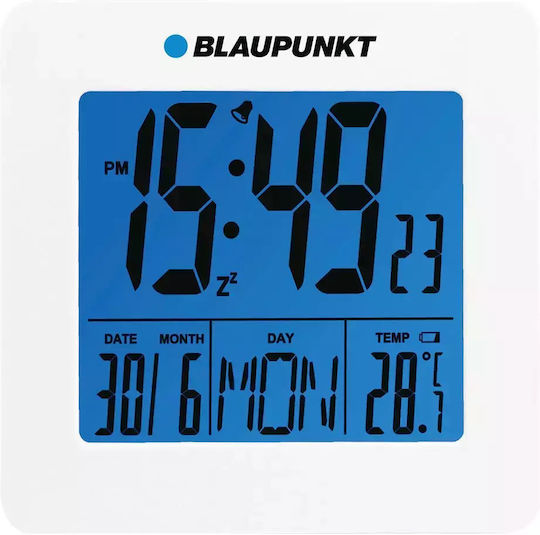 Blaupunkt Tisch-Digitaluhr mit Wecker CL02WH