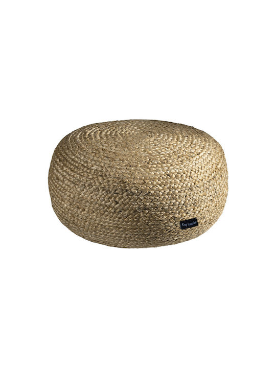 Bean Bag Chair Waterproof Ottoman Beige 50x50x25cm