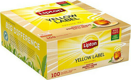 Lipton Black Tea Yellow Label 100 Bags 1.5gr