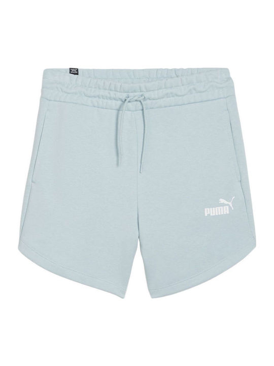 Women's High-waisted Sporty Shorts Light Blue
