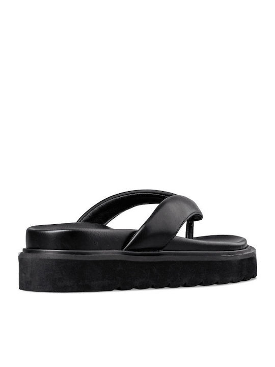 Sandale Casual Damă Flatforme Negre