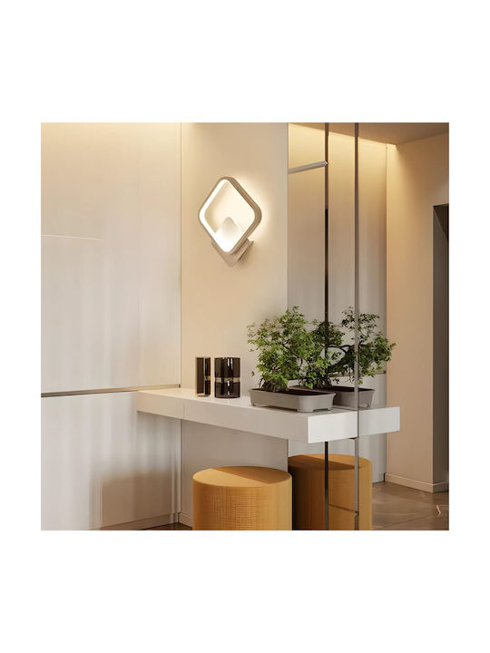 Atman Leuchte Wand LED Weiß 23x28cm